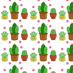 seamless pattern with flowers