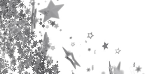 Abstract background with silver stars. Perfect for celebration, holidays, and festive designs.