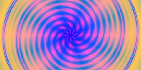 Radiant Psychedelic Whirlpool. Retro psychedelic art or a digital aurora. Good for music album art, retro design, vibrant graphic design, mood lighting effects