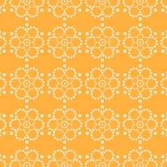 Aesthetic Yellow Vintage Indian Bandhani Pattern Vector