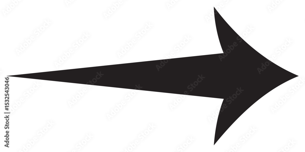 Poster black arrow pointing right. arrow shape icon element. long arrow icon. vector illustration.