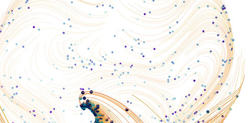 High-resolution stock photo featuring abstract swirling lines and scattered dots. Perfect for website backgrounds, presentations, or design projects.