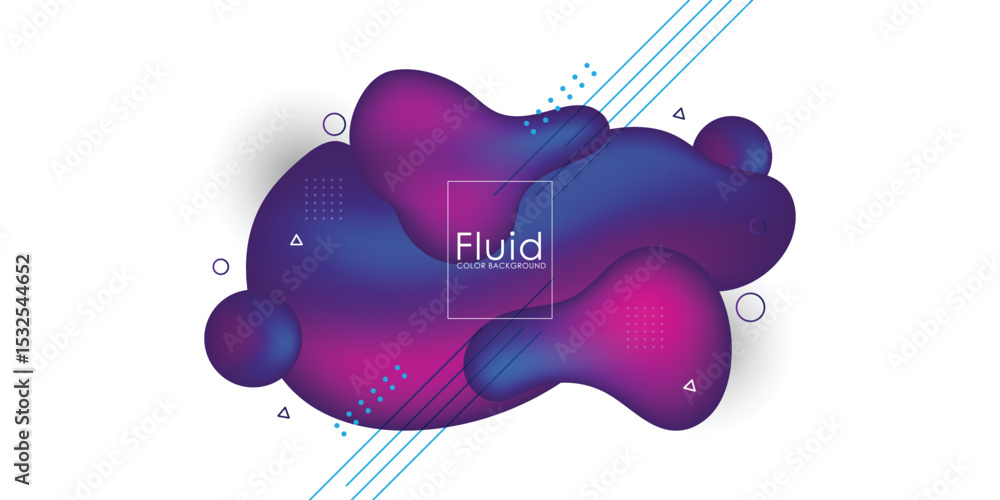 Aufkleber liquid color background design. fluid gradient shapes composition