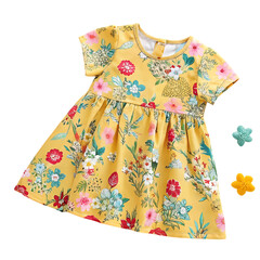 Yellow Floral Summer Dress for Girls: Cute Toddler Outfit