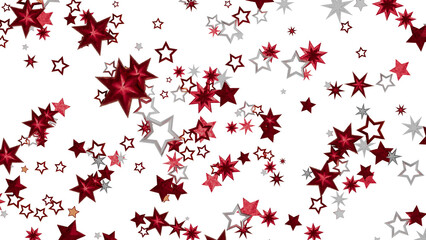 Festive background with red and silver stars. Perfect for holidays, celebrations, and more!