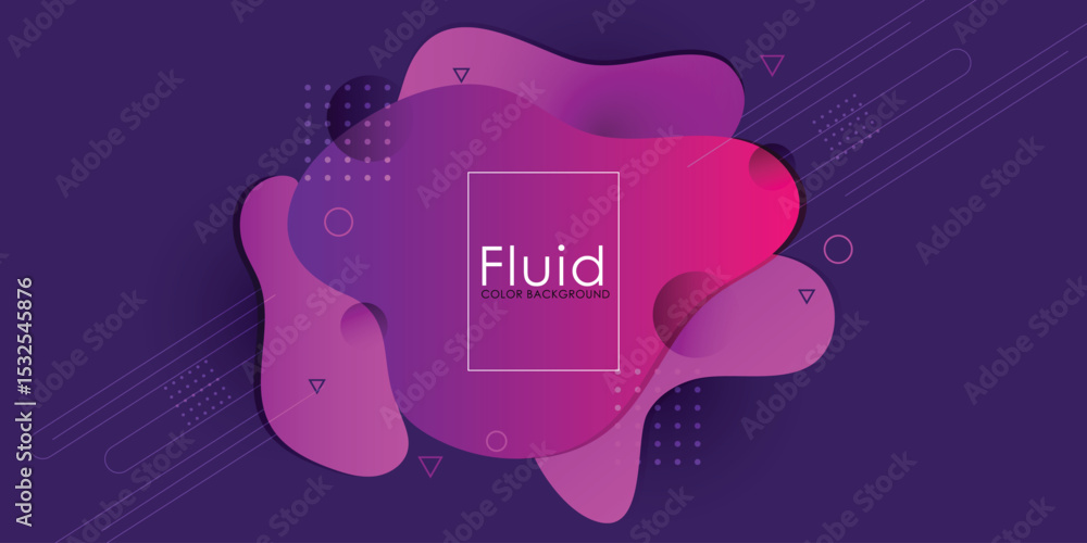 Poster liquid color background design. fluid gradient shapes composition