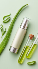 Botanical extract and ingredient study of spf with aloe and natural elements for skincare formulation