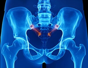 3D anatomical model of the hip joint