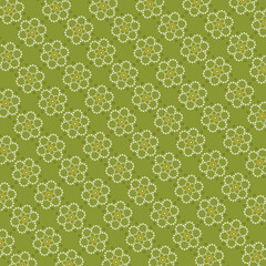 Aesthetic Green Vintage Marriage Indian Bandhani Pattern Vector