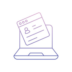 Blog Writing Vector icon