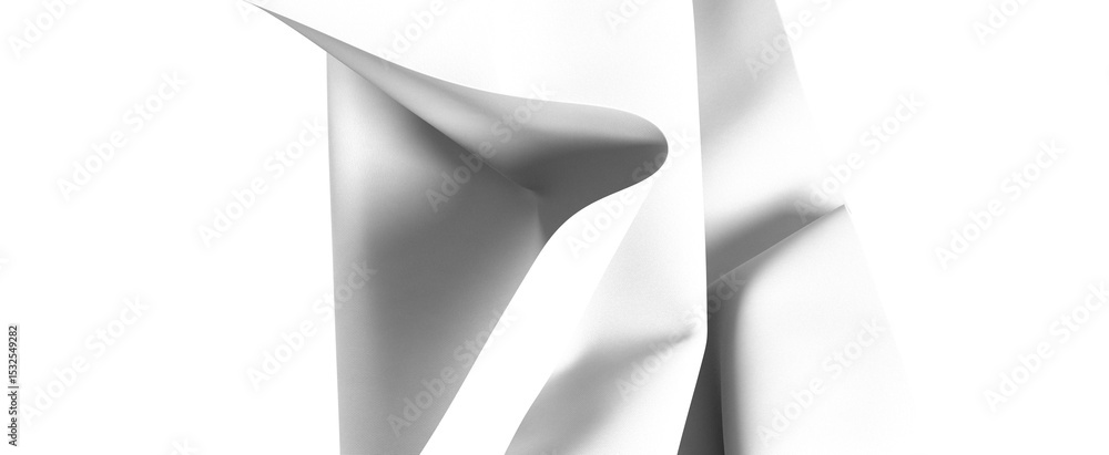 Poster High-resolution image of abstract gray swirling forms, perfect for backgrounds and textures.