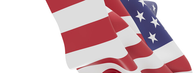 High-quality image of a waving American flag, perfect for patriotic designs and projects.