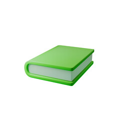 3d Open green book vector illustration, perfect for education, literature, and knowledge-themed designs. Ideal for publishing, academic presentations, and creative projects.