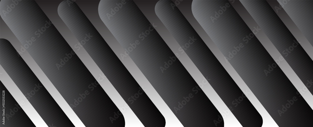 Poster abstract silver background with diagonal lines. dynamic shapes composition. vector eps 10
