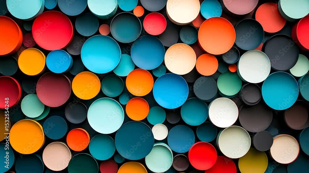 Poster colorful abstract circle pattern background