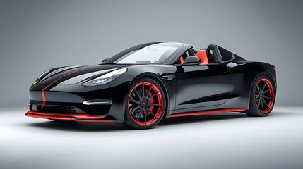 Black Roadster with Red Accents, and Studio.