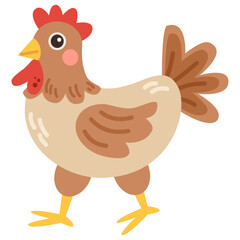 Illustration of cute chicken