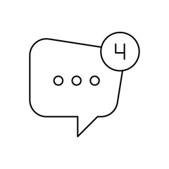 SMS Notification Vector icon