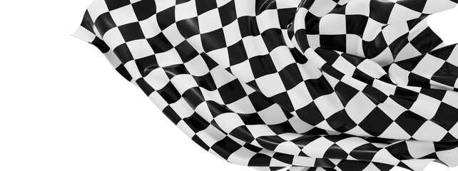 High-quality image of a checkered flag, perfect for racing, sports, and competition themes. ...