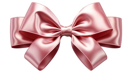 red bow isolated on white background