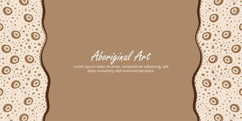 Message-friendly poster adorned with Aboriginal artwork
