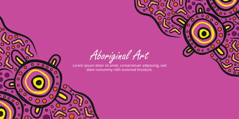 Editable Aboriginal art print perfect for personalized messages