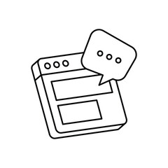 Content Communication Vector icon