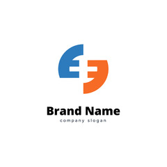 Abstract company house logo design vector illustration