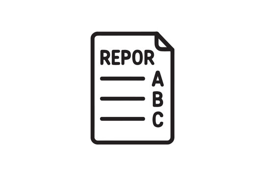 Educational Report Card silhouette vector with white background