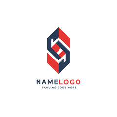 Fototapeta premium Abstract business company logo design vector illustration