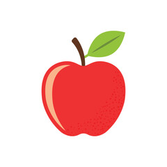 Apple icon in flat style. Fresh fruit vector illustration on isolated background. Fresh apples sign business concept.