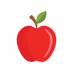 Apple icon in flat style. Fresh fruit vector illustration on isolated background. Fresh apples sign business concept.