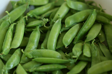 Lots of peas close up. High quality photo