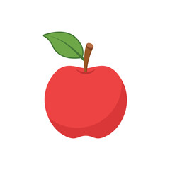 Apple icon in flat style. Fresh fruit vector illustration on isolated background. Fresh apples sign business concept.