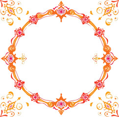 frame with floral ornament