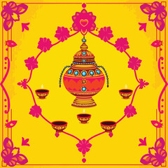 vector illustration of an abstract background with flowers