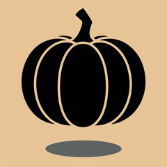 pumpkin on a black background