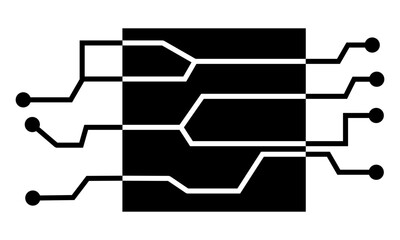 square shaped nerve icon.eps