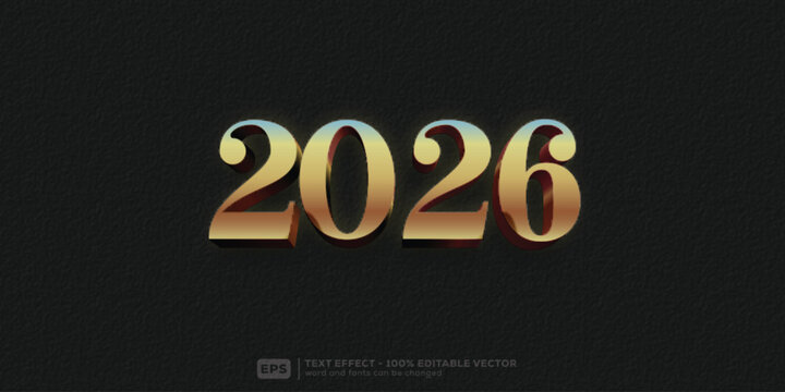 2026 Editable Text Effect _ 3D Cartoon Premium Font Template