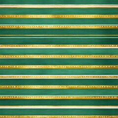 Green and gold striped pattern design.