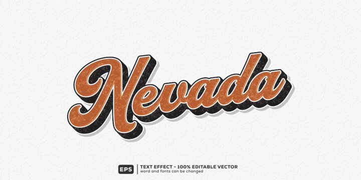 Nevada Editable Text Effect _ 3D Cartoon Premium Font Template