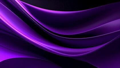 Abstract purple flowing curves