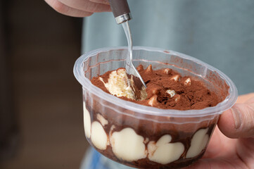Indulging in a Rich and Decadent Chocolate Dessert Beautifully Styled Within an Elegant Cup