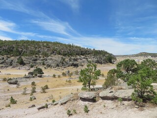 the rocky landscape of Creel, Chihuahua, Mexico