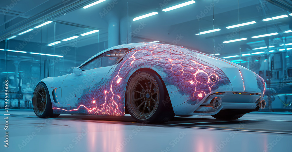Poster a cutting-edge vehicle equipped with artificial muscular biotissue exhibits dynamic movement potenti