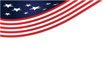 American flag white background design, 4th of July Independence Day, Veterans Day, Election, Presidents Day, USA Army University background design.