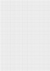 vector A4 black squared grid paper on white background.
