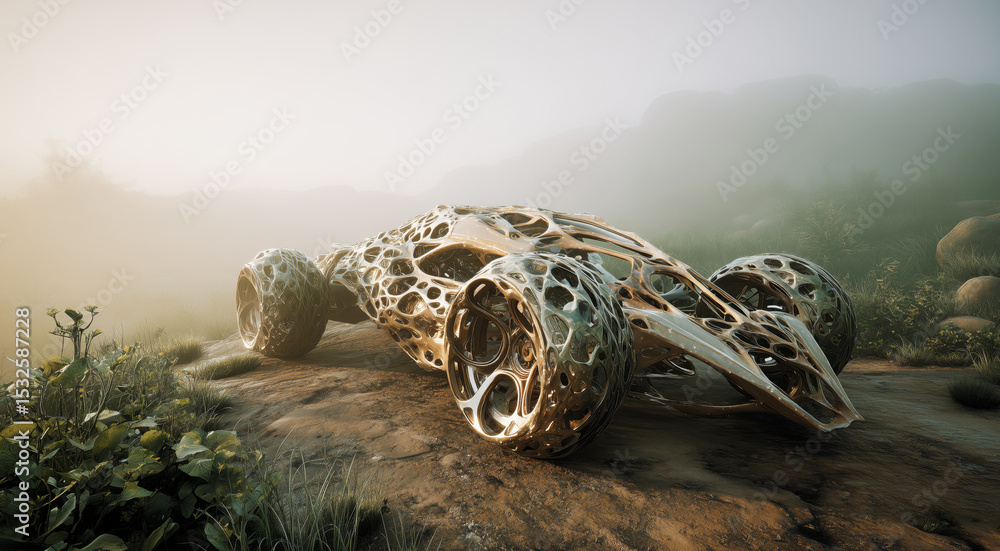 Poster a unique vehicle crafted from artificial biotissue demonstrates impressive muscular movement capabil