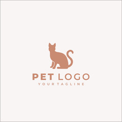 Cat Pet Shop Logo Vector &ndash; Cute and Friendly Animal Logo Design