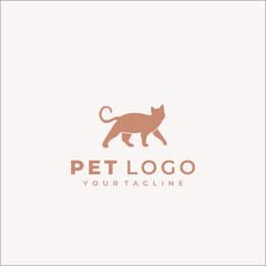 Cat Pet Shop Logo Vector – Cute and Friendly Animal Logo Design
